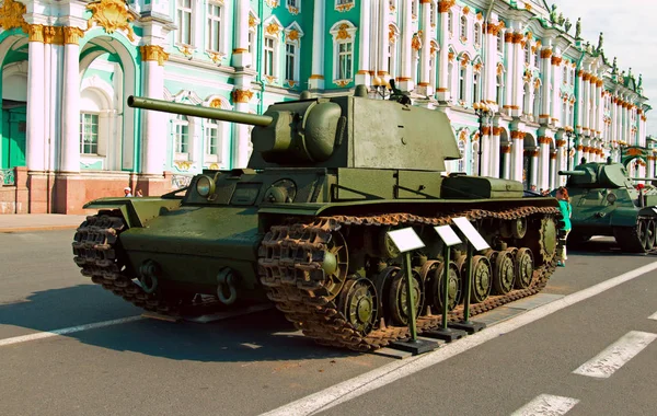 Sovětský těžký tank Kv-1 (Klim Voroshilov) — Stock fotografie