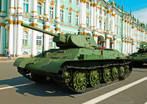 Sovětský střední tank t-34 — Stock fotografie