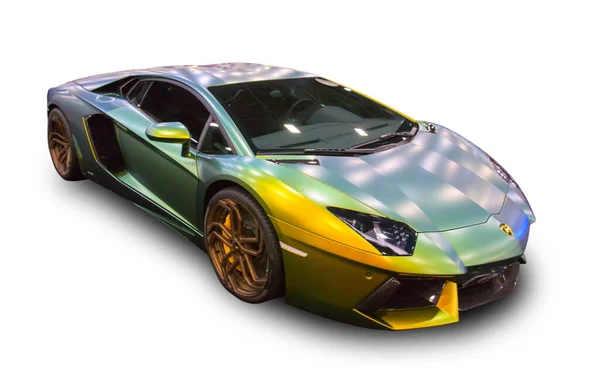 Superdeportivo Italiano Lamborghini Aislado Sobre Fondo Blanco — Foto de Stock