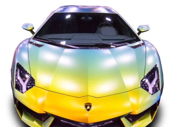 Italienska Superbil Lamborghini Isolerad Vit Bakgrund — Stockfoto