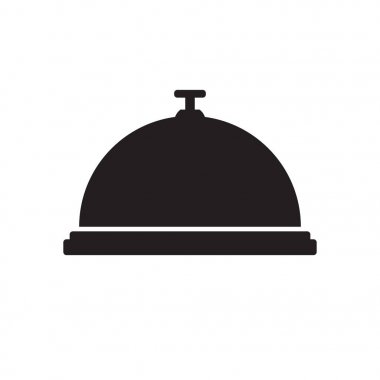 Resepsiyon zili vektör simgesi