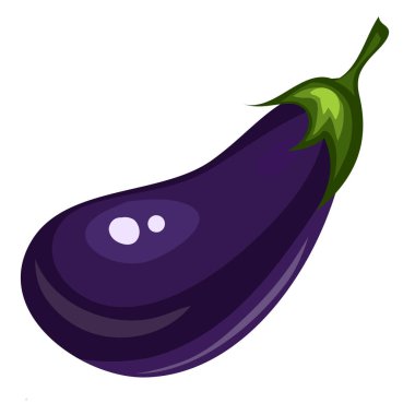 Wight arka plan üzerinde izole patlıcan