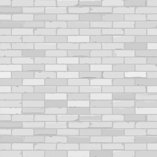 Muro di mattoni bianchi e grigi. Sfondo decorativo.Vettore . — Vettoriale Stock
