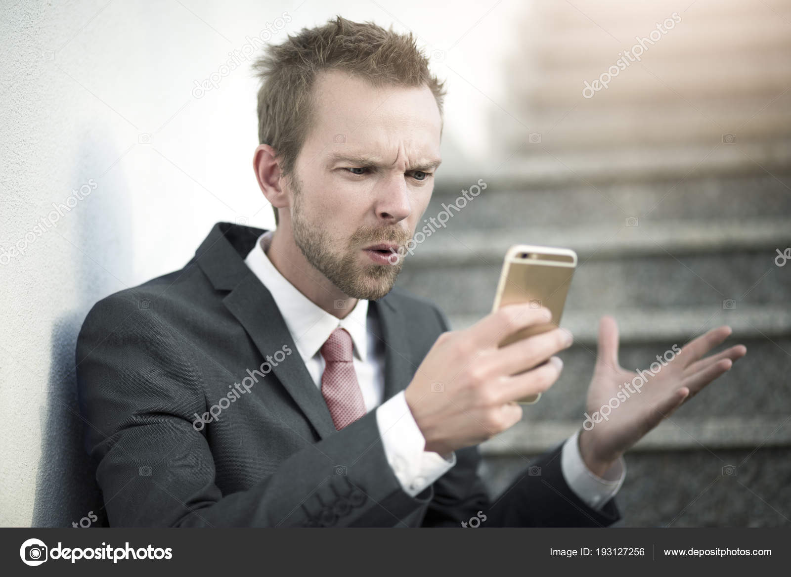 Stock Photo Businessman Looking