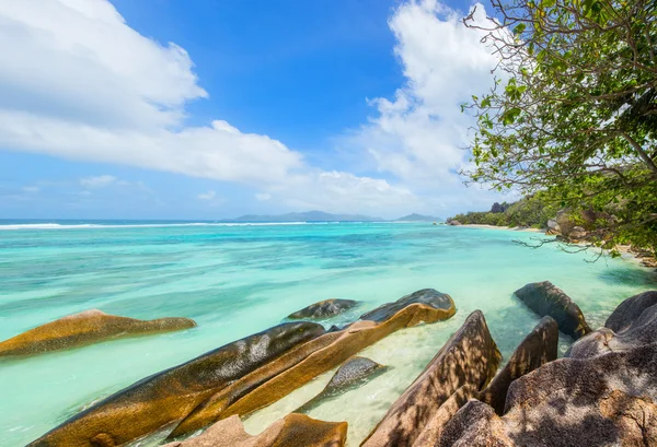 Vackra Seychellerna panorama — Stockfoto