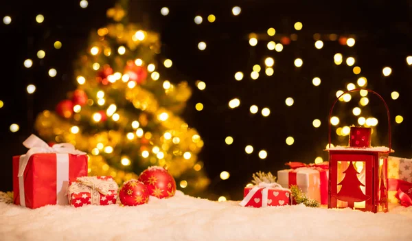 Decorazione natalizia con sfondo astratto — Foto Stock
