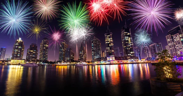 New Year fireworks show in Dubai, UAE