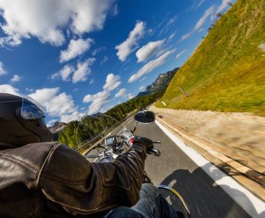 Motosiklet gidonun detayını. Açık fotoğraf, Alp lan