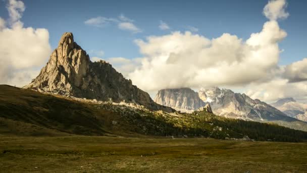 Zeitraffer in den Dolomiten — Stockvideo