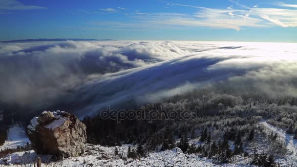 Temps Écoulé Depuis Les Nuages Bas Lever Soleil — Video