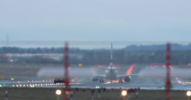 Büyük Ticari Uçak Kalktıktan — Stok video