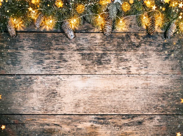 Decorative Christmas rustic background — Stock Photo, Image