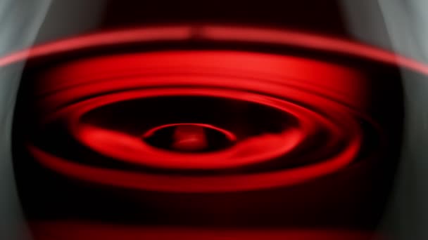 Супер Повільний Рух Махаючого Червоного Вина Макросерії Знімається Високошвидкісній Кінокамері — стокове відео