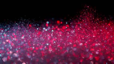 Soyut parlak arka planda neon renklerle parıldayan süper yavaş çekim. Çok hızlı bir kamerayla çekildi, 1000 fps..
