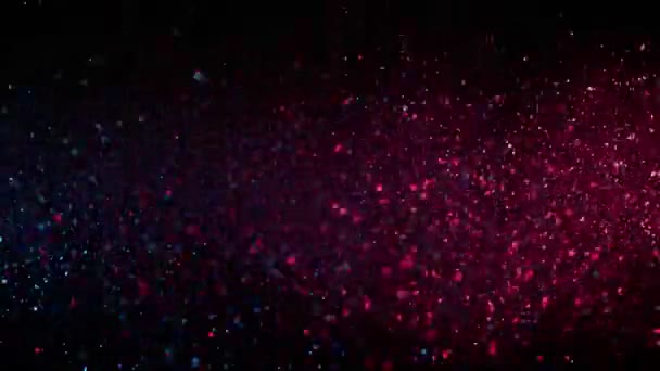 Супер Повільний Рух Блискучого Абстрактного Блискучого Фону Неонових Кольорах Знімається — стокове відео