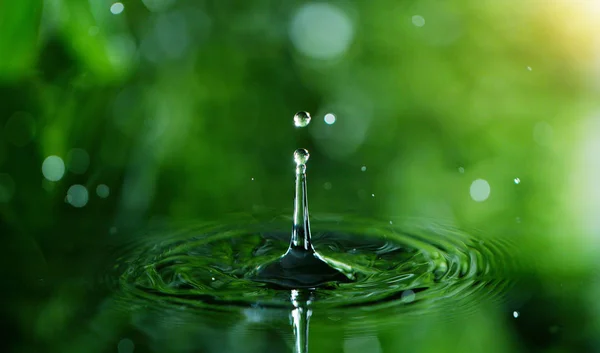 Dropping water in detail — ストック写真