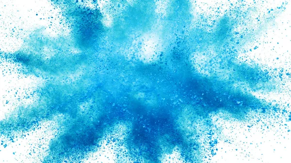 Esplosione di polvere colorata isolata su bianco — Foto Stock
