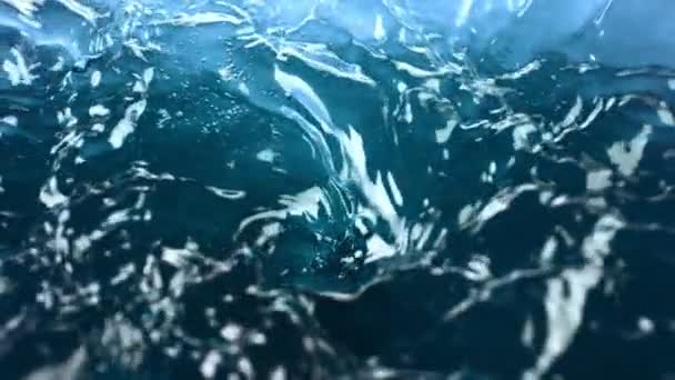 Σούπερ Αργή Κίνηση Του Ρίχνει Νερό Σχήμα Ανεμοστρόβιλου Κινηματογραφήθηκε Κάμερα — Αρχείο Βίντεο