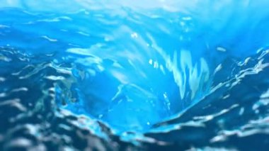 Kasırga şeklinde su dökmek süper yavaş bir hareket. Yüksek hızlı sinema kamerası, 1000 fps..