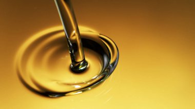 Freeze motion of pouring oil