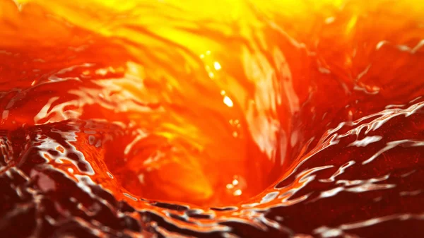 Cola twister, vriesbeweging van draaiende cola — Stockfoto