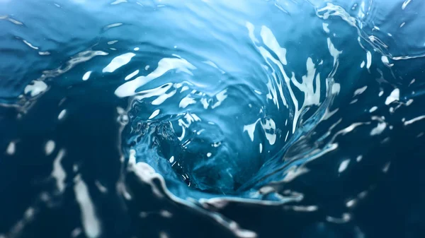 Vodní twister, zmrazit pohyb rotující vody — Stock fotografie