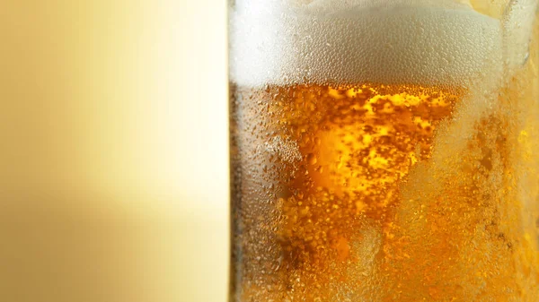 Detail Beer Drink Close Super Macro Shot — Stock Photo, Image