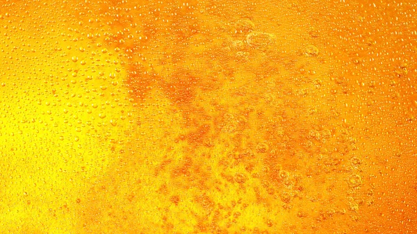 Detail Van Bier Drank Met Belletjes Super Macro Shot — Stockfoto