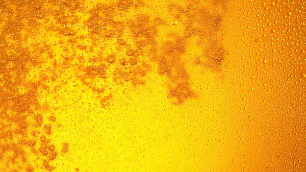 Detail Van Bier Drank Met Belletjes Super Macro Shot — Stockfoto