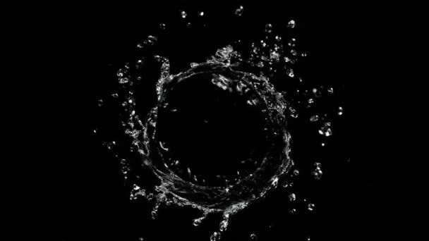 旋转水的超慢速旋转 用高速摄像机拍摄 每秒1000帧 — 图库视频影像