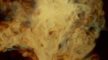 Kahve içeceğinin içine süt koymanın çok yavaş bir yolu. Yüksek hızlı sinema kamerasıyla çekilmiş..