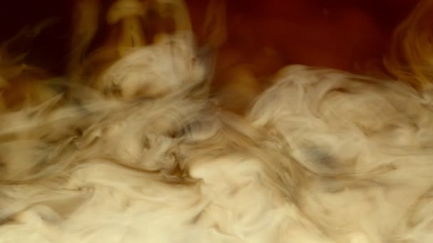 Супер Повільний Рух Заливання Молока Кавовий Напій Знято Високошвидкісній Кінокамері — стокове відео