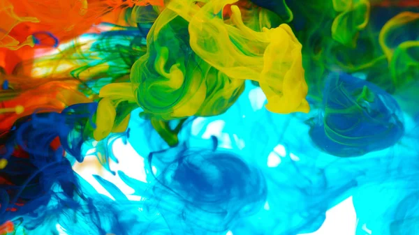 水中彩色油墨摘要 艺术背景 — 图库照片