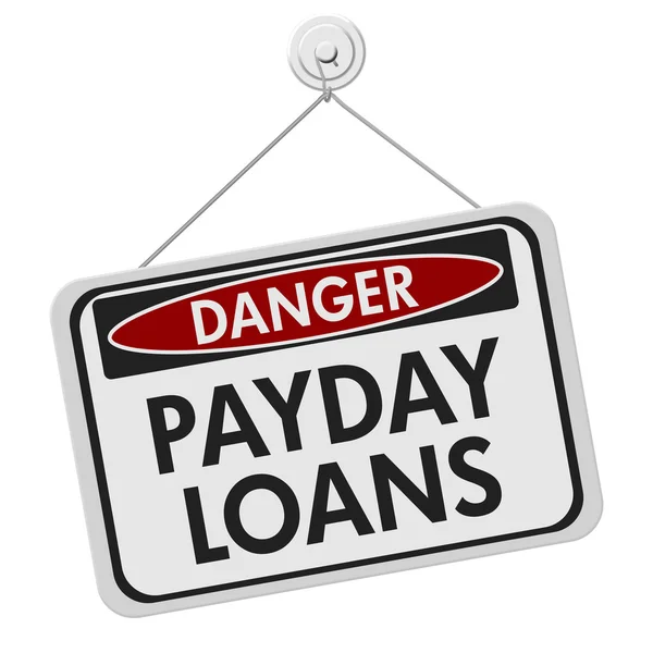 Payday Empréstimos Perigo Sinal — Fotografia de Stock