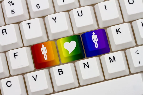 Сайты гей-знакомств — стоковое фото