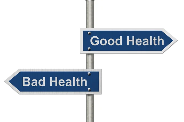 Hogy a jó egészség, és a rossz egészségügyi — Stock Fotó