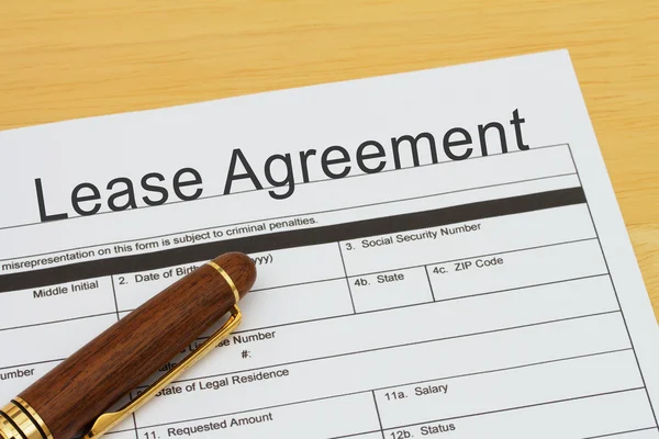 Applying for a Lease Agreement — Stock Photo, Image