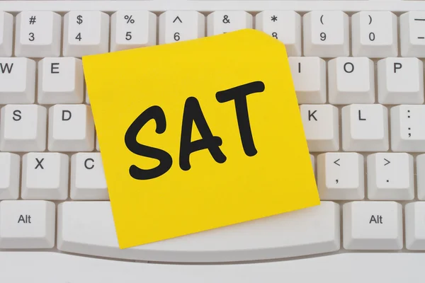 Studying for your SAT online — Stock Photo, Image