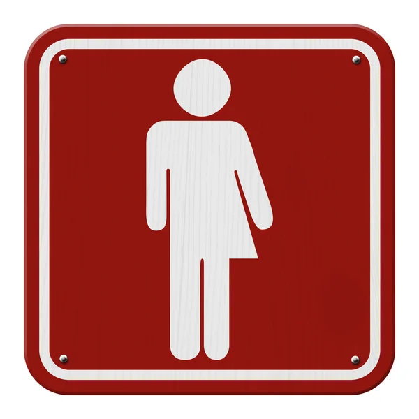 Czerwony znak transseksualnych — Zdjęcie stockowe