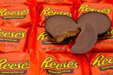 Reeses fıstık ezmesi Cup şeker arka plan