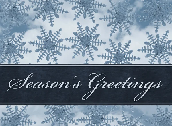 Season's greetings meddelande — Stockfoto