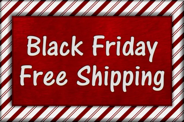 Black Friday Shopping Livraison gratuite — Photo