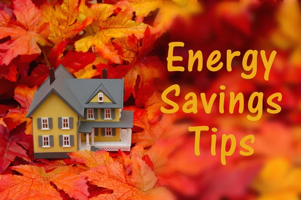 Home energy savings tips in the fall season — Stock Photo, Image