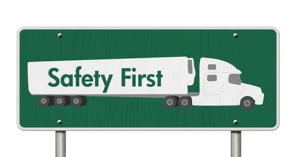 Safety First Sign — Stock Photo, Image