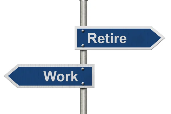 Should you Work or Retire — Stock Photo, Image