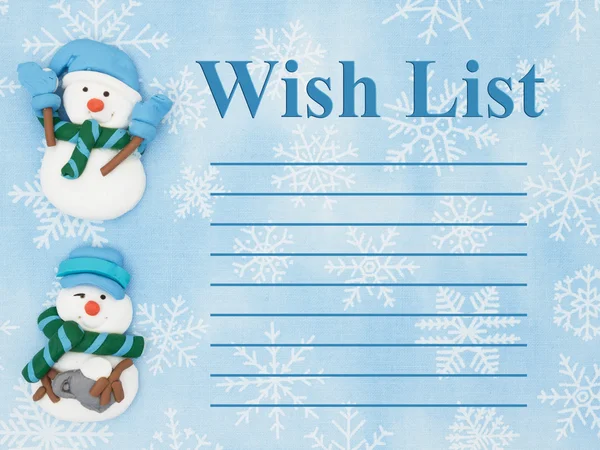 Lista de desejos de Natal — Fotografia de Stock