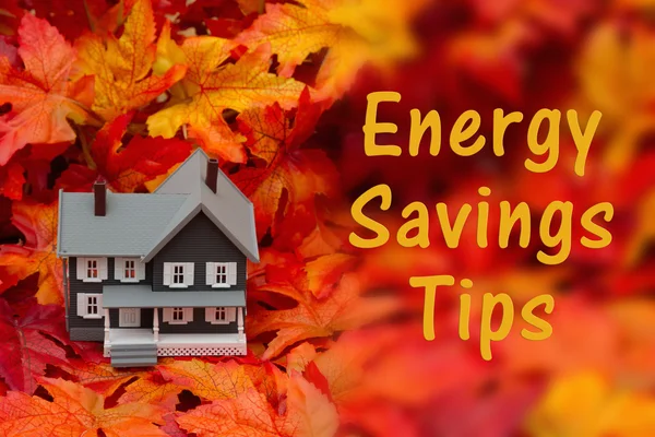 Home energy savings tips in the fall season — Stock Photo, Image