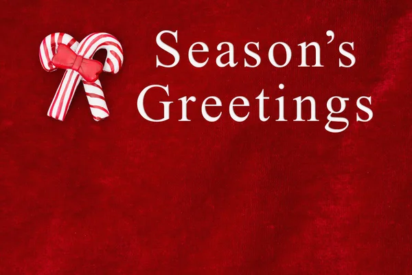 Season's Greetings pozdrowienie — Zdjęcie stockowe