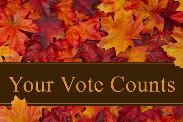 Your vote counts message — Stock Photo, Image