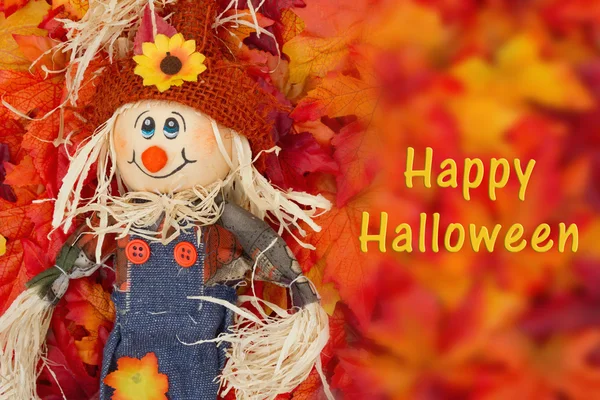 Halloween Scarecrow scène — Stockfoto